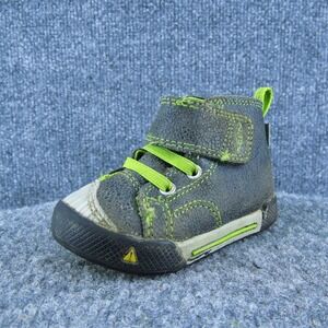 KEEN Boys Sneaker Shoes‎ Gray Synthetic Hook & Loop Size T 4 Medium